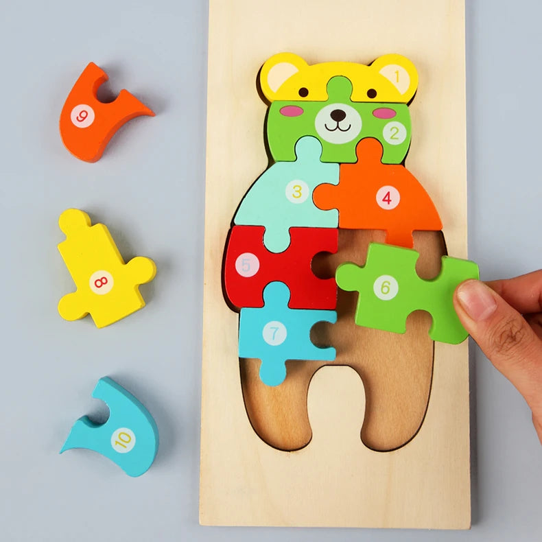 CPC Certified Montessori Wooden 3D Puzzle – Fun & Educational Jigsaw for Kids