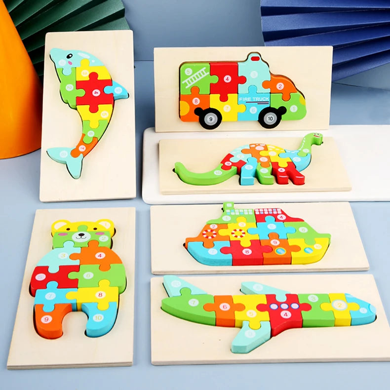 CPC Certified Montessori Wooden 3D Puzzle – Fun & Educational Jigsaw for Kids