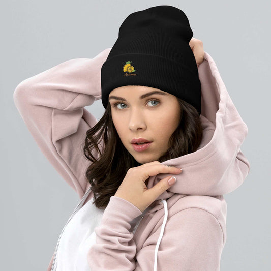 Classic cuffed beanie hat for casual cold weather wear